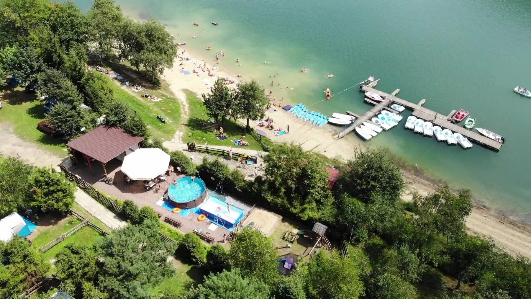 View of Cypel resort and playground